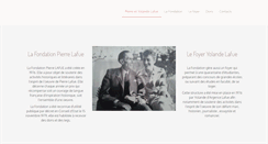 Desktop Screenshot of fondationpierrelafue.org